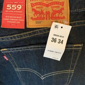 Mens Levi’s 559’s with tags 36x34